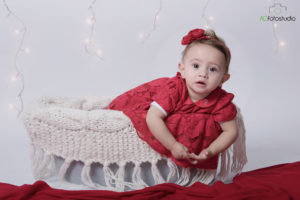 bimba vestito rosso